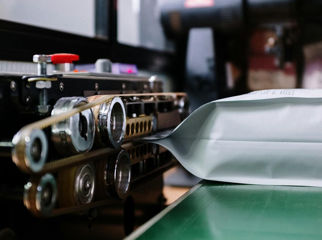 Converting and assembly line in operation