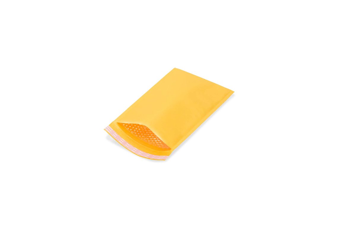 Poly and kraft bubble-lined cushioned mailers